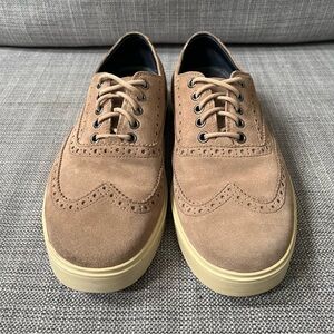 Cole Haan Brown Suede Brogue Oxfords